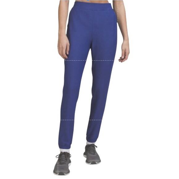 LULULEMON Adapted State High-Rise Fleece Inside Jogger Sz 10 Blue Athletic Run - Picture 1 of 10